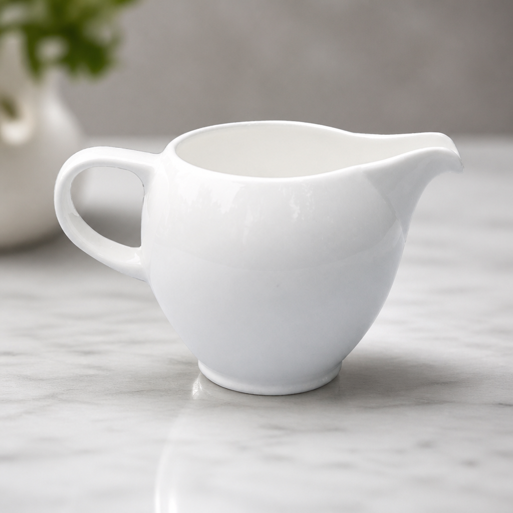 Commercial Fine China Milk Jugs 138ml - 6 Pack