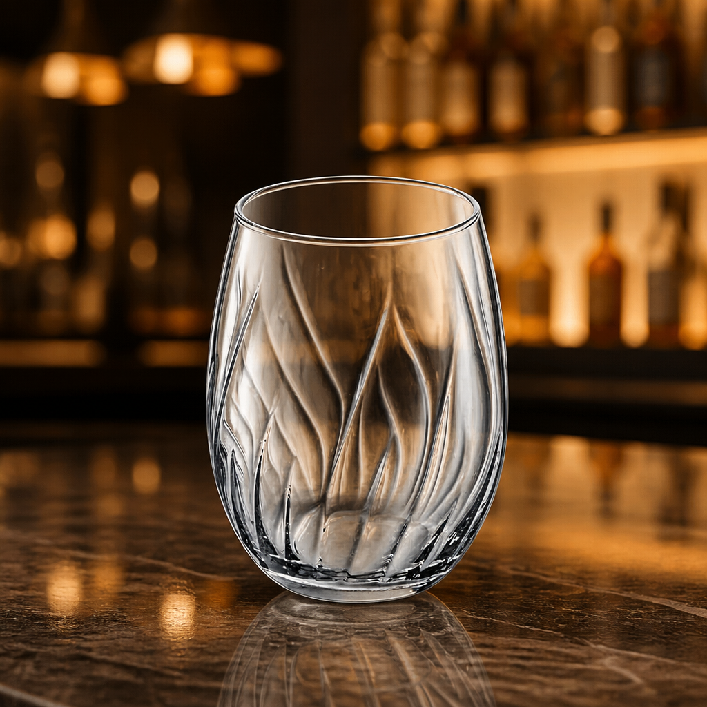 360ml Swirly Tumbler Glasses Set of 8 for Cocktails