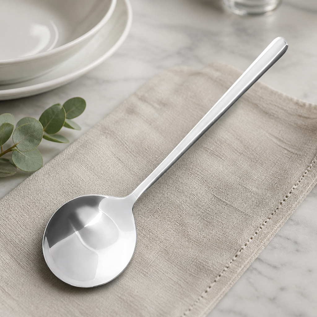 Commercial Soup Spoons 180mm Stainless Steel 12 Pack