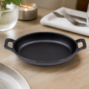 Commercial Cast Iron Oval Eared Dish 180x120mm 0.354 Ltr