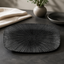 Commercial Oblong Chef Plates Black 298x153mm 12 Pack