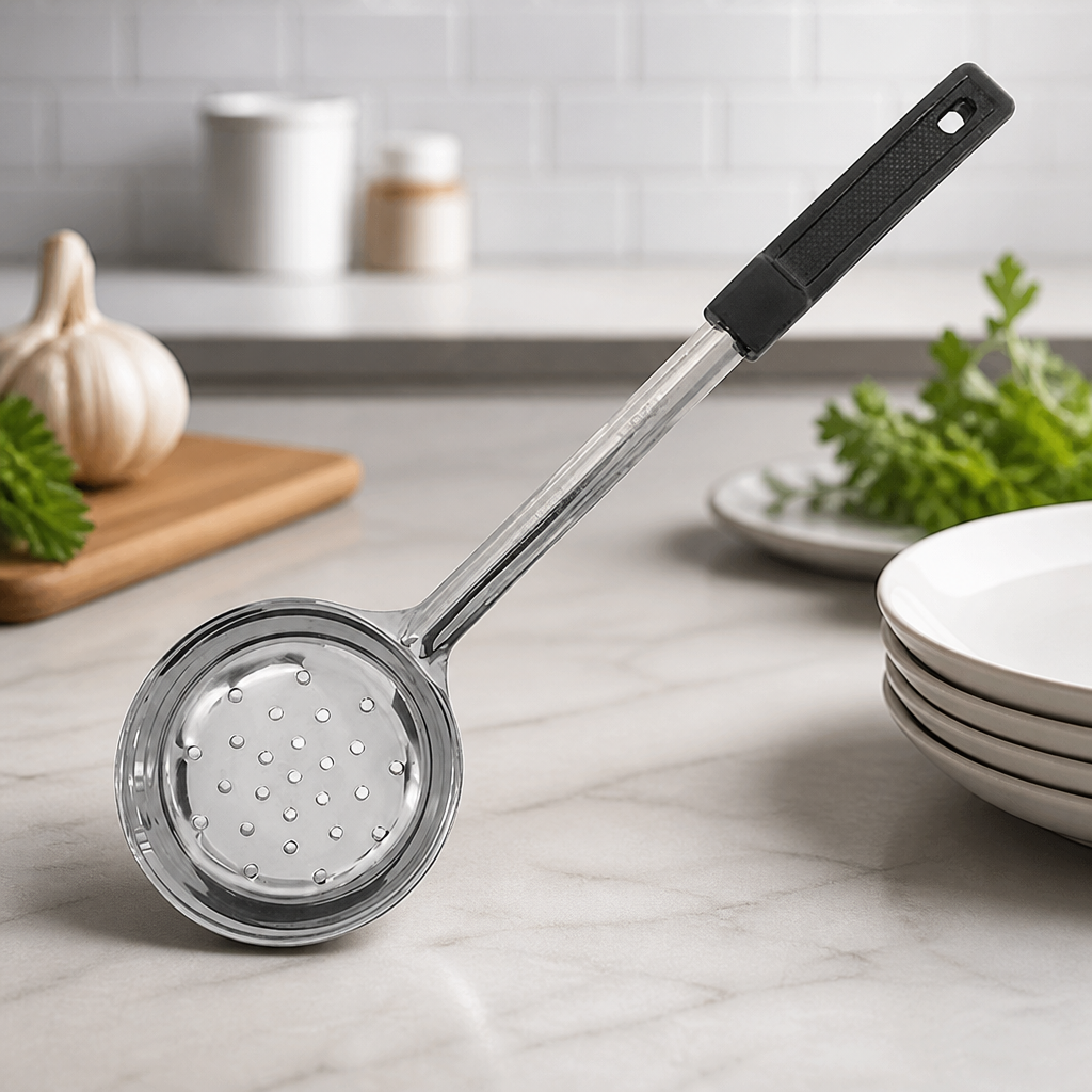 Commercial Black Perforated Spoodle 177ml Ergonomic Handle