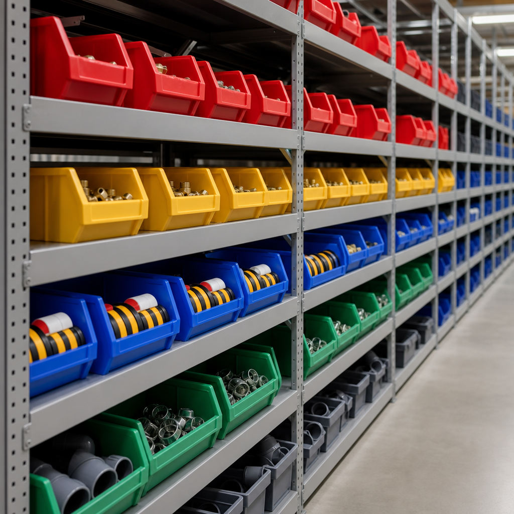 4.6L Premium Plastic Small Parts Storage Bins