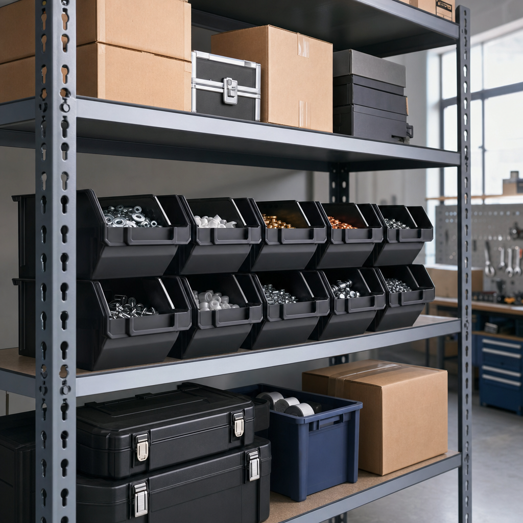 4.6L Small Parts Storage Bins Pack of 10