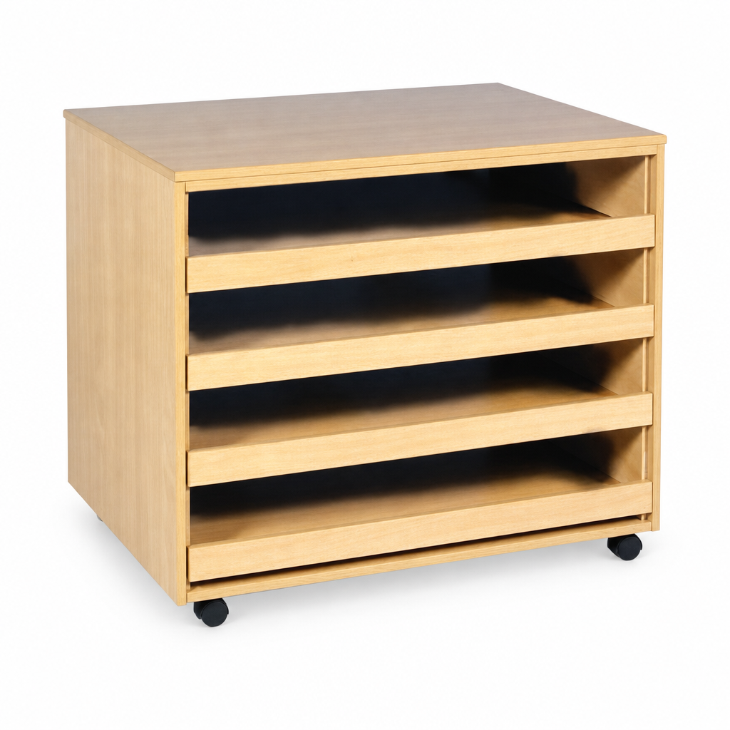 4 Drawer Open Paper Storage Cabinet