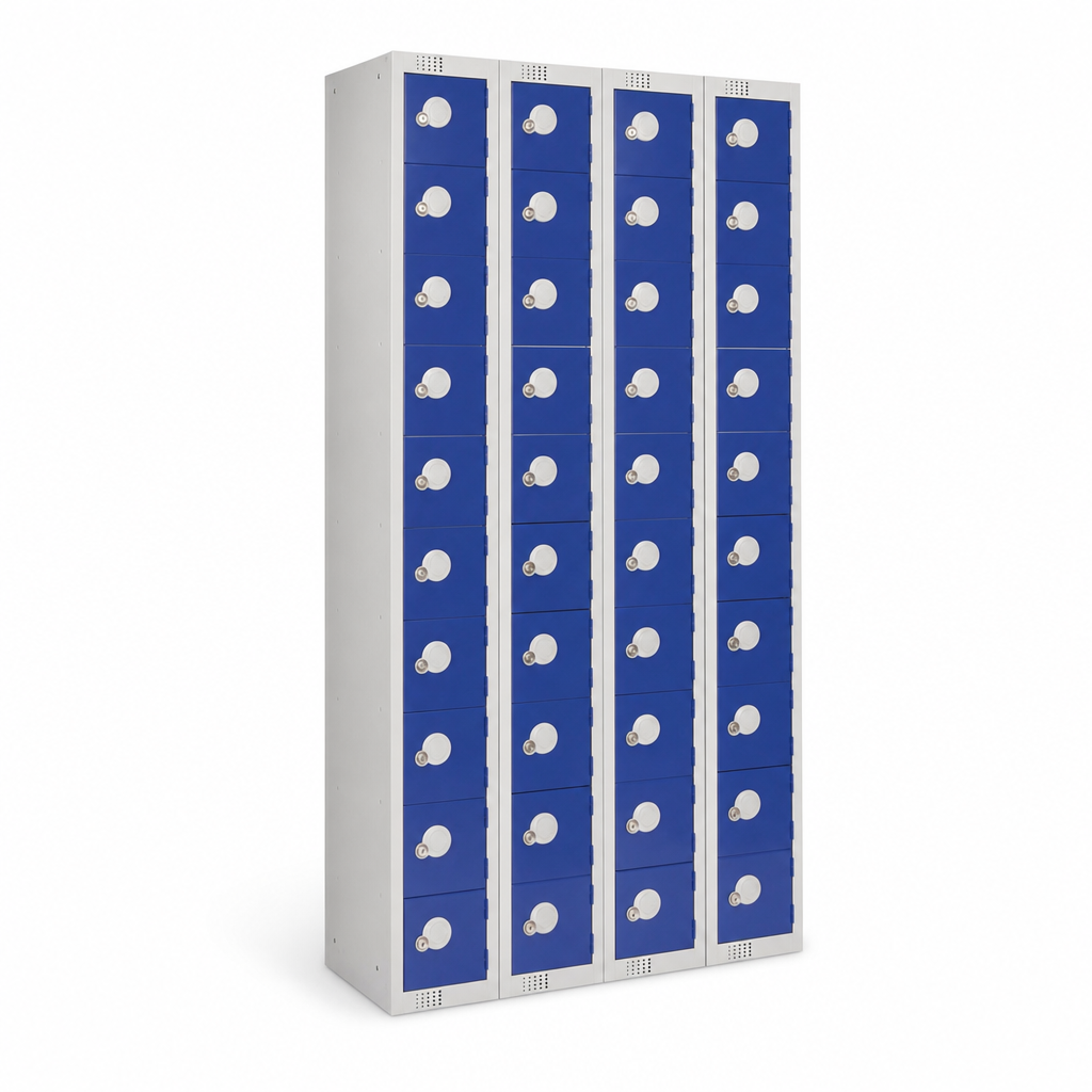 40 Door Personal Effects Lockers with Antibacterial Coating