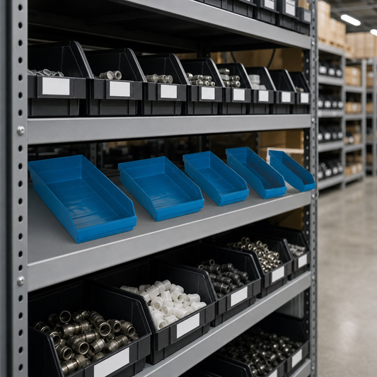 400mm Deep Plastic Component Storage Bins
