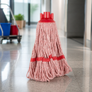 Commercial Deck Mop Head Red Stripe 200g for Colour-Coded Cleaning