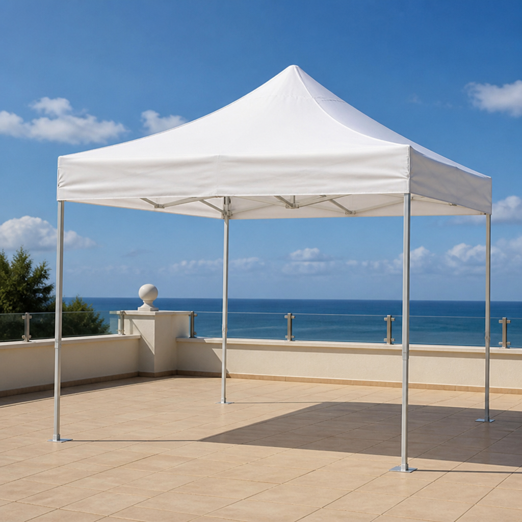 Commercial 3x3m gazebo with UV-resistant canopy