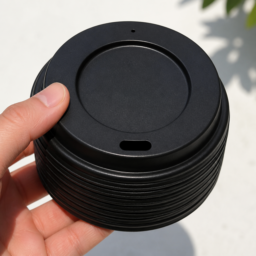 225ml Disposable Polystyrene Lids for Coffee Cups 1000 Pack
