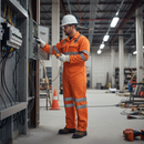 Premium High Visibility FR Arc Coverall with Reflective Tape and Multiple Pockets for Enhanced Safety and Comfort