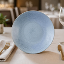 Commercial Deep Plates 230mm Blue Reactive Glaze 6 Pack
