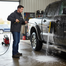Premium Carwash Brush Attachment with Soft Touch Bristles for Pressure Washers - 350mm Cleaning Width and Durable Quick Release Coupling