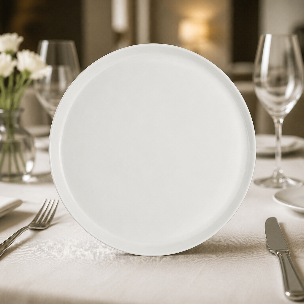 240mm round trays for upscale food presentation