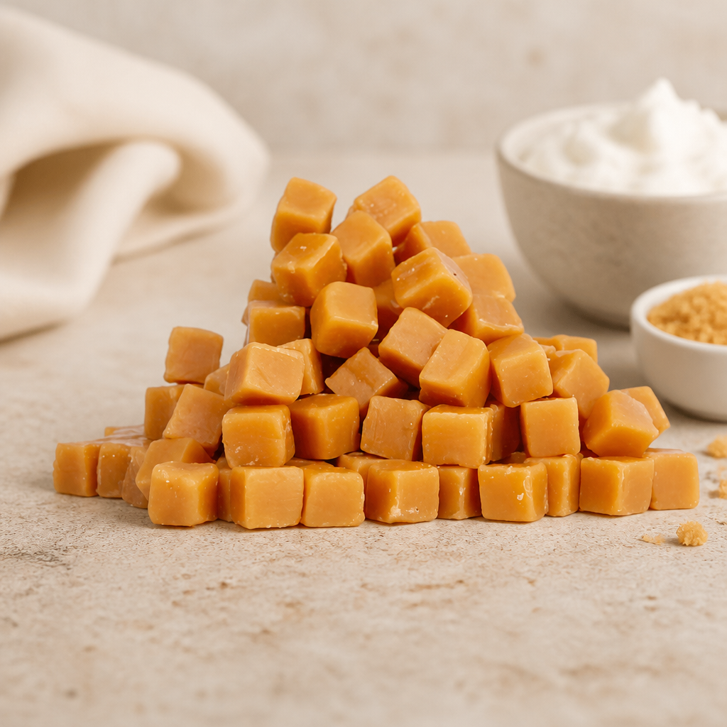 2kg Commercial Vanilla Fudge Pieces for drink toppings