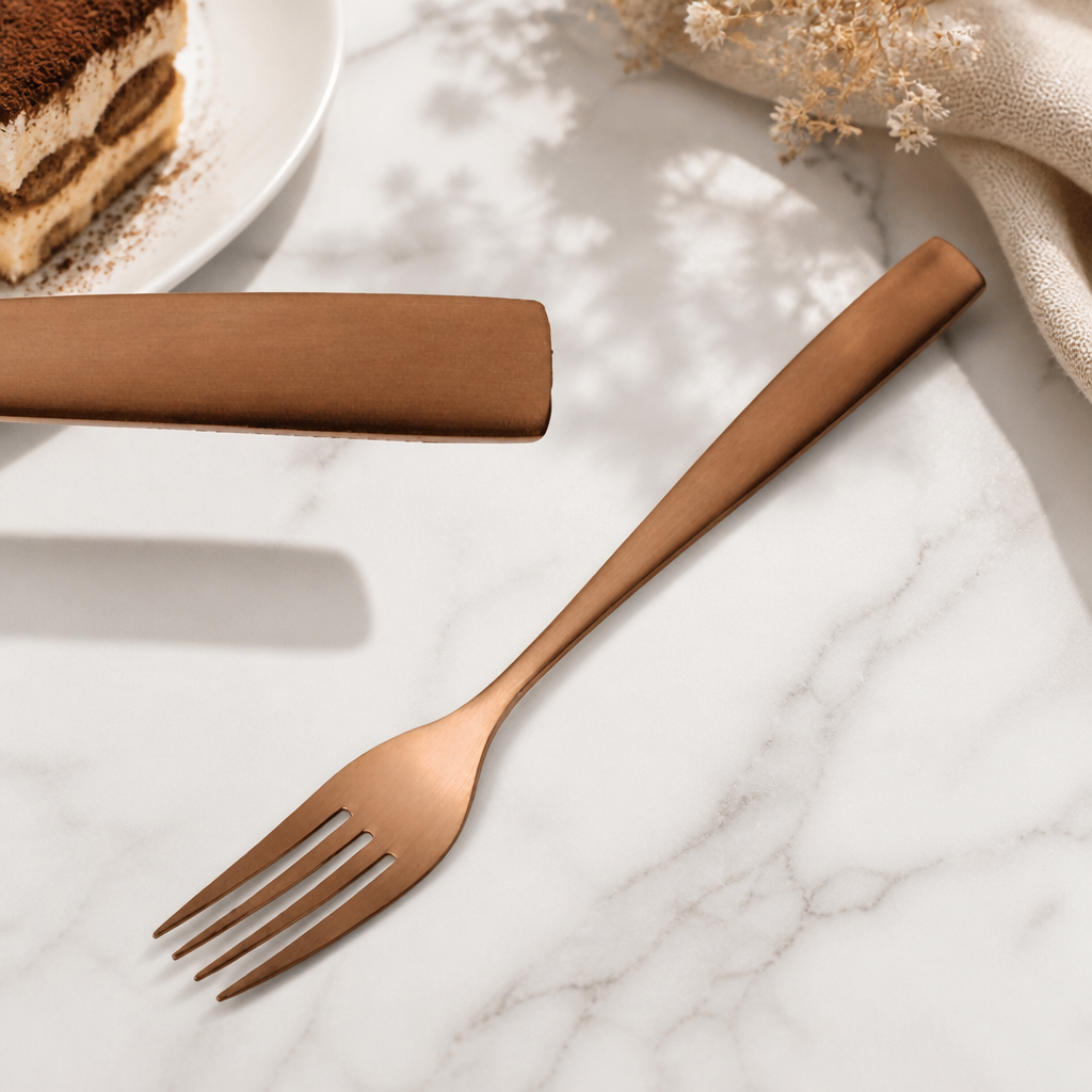 Copper Cake Forks (12 Pack)