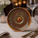 Commercial Amber Saucers 152mm 12 Pack Vitrified Ceramic