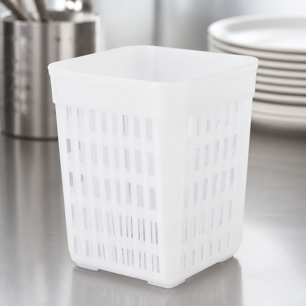 Commercial Cutlery Storage Basket for Efficient Drying 138mm