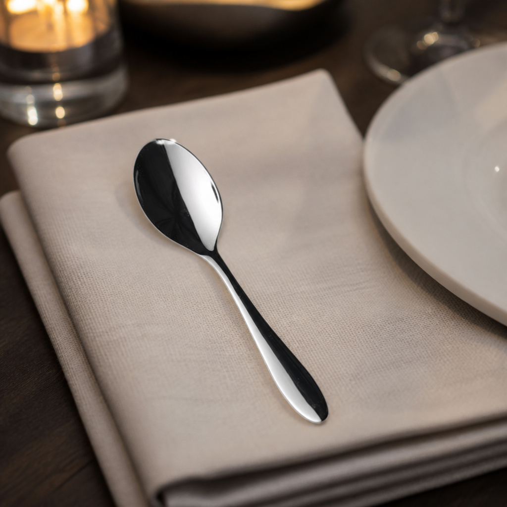 Commercial stainless steel dessert spoons 12 pack