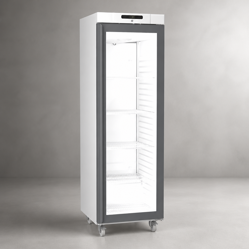 Commercial Upright Display Fridge 359L Glass Door Chilled