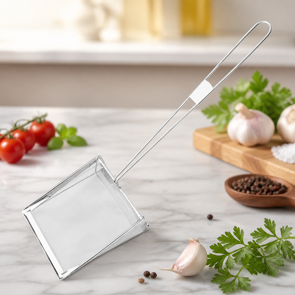 8 Inch Commercial Stainless Steel Fat Skimmer for frying