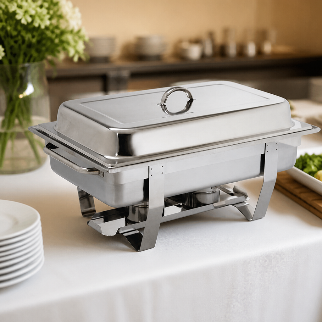 9Ltr Commercial Chafing Dish Set 1/1 GN Stainless Steel