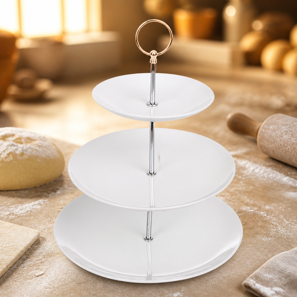 3 Tier Afternoon Tea Cake Stand 355mm Diameter
