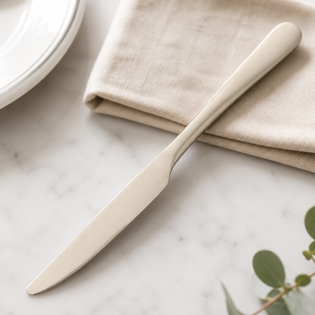 Commercial Table Knives Set of 12 - Champagne Finish