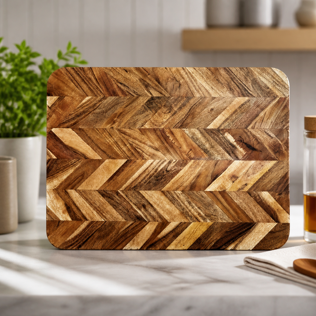 Large Acacia Wood Chopping Board 560x405mm Commercial Use