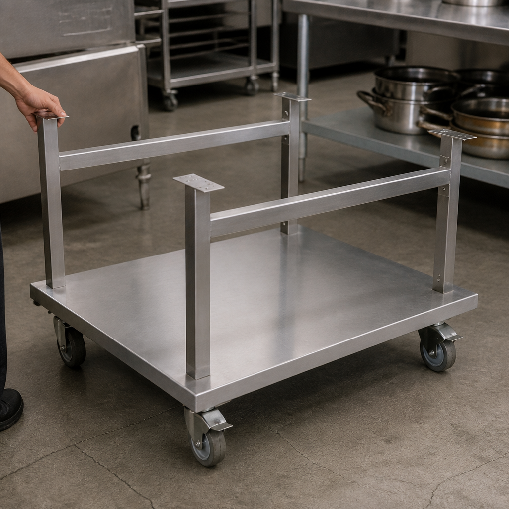 Commercial Stainless Steel Mobile Stand for 800mm countertop