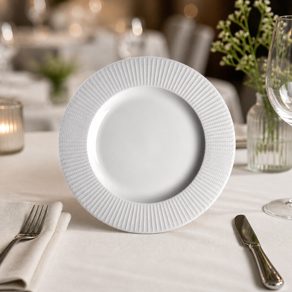 Commercial 270mm Mid Rim Plates - 24 Pack