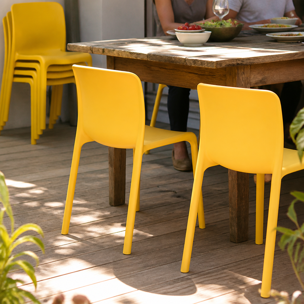 Commercial Seating Yellow Chair 480x500mm 2 Pack