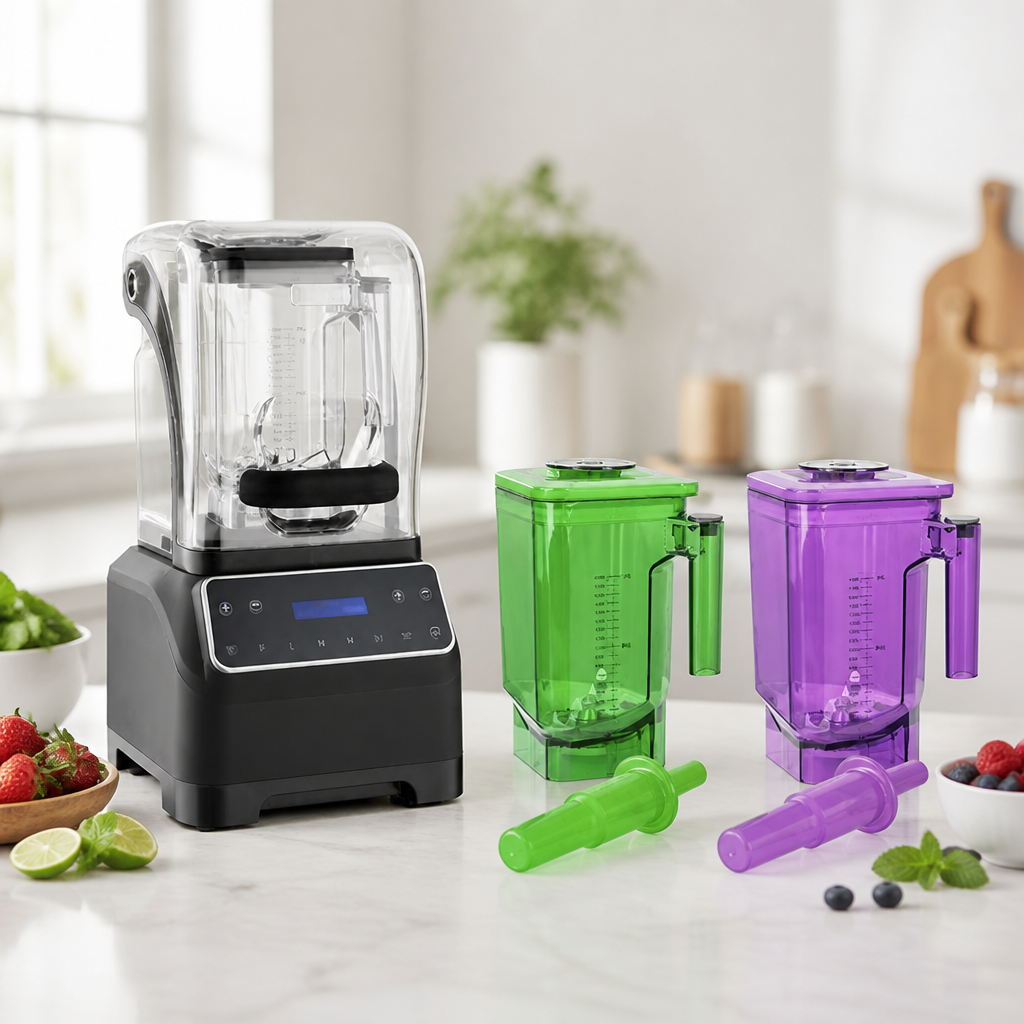 Commercial 1.8Ltr Silent Bar Blender with 2 Jugs Bundle