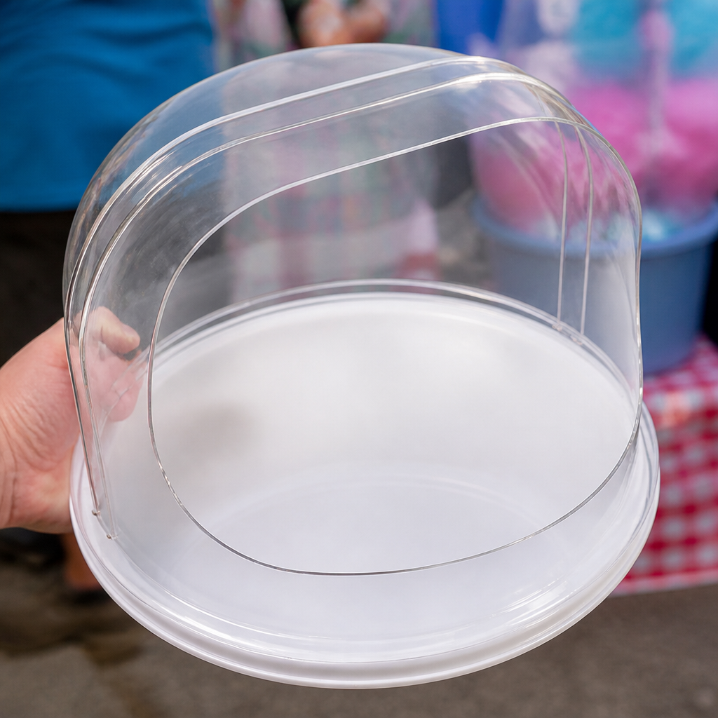 Clear Candy Floss Dome for commercial candy floss machines