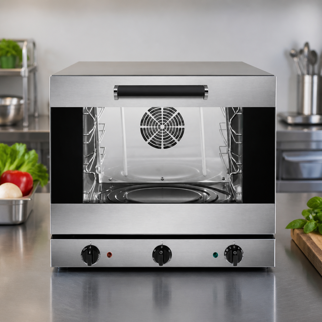 Commercial 4 Tray Convection Oven with Dual Speed Fan