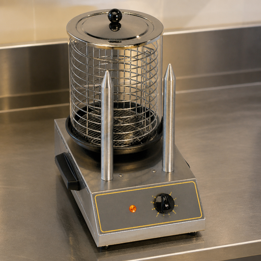 Commercial Hot Dog Warmer with Spikes for 40 hot dogs