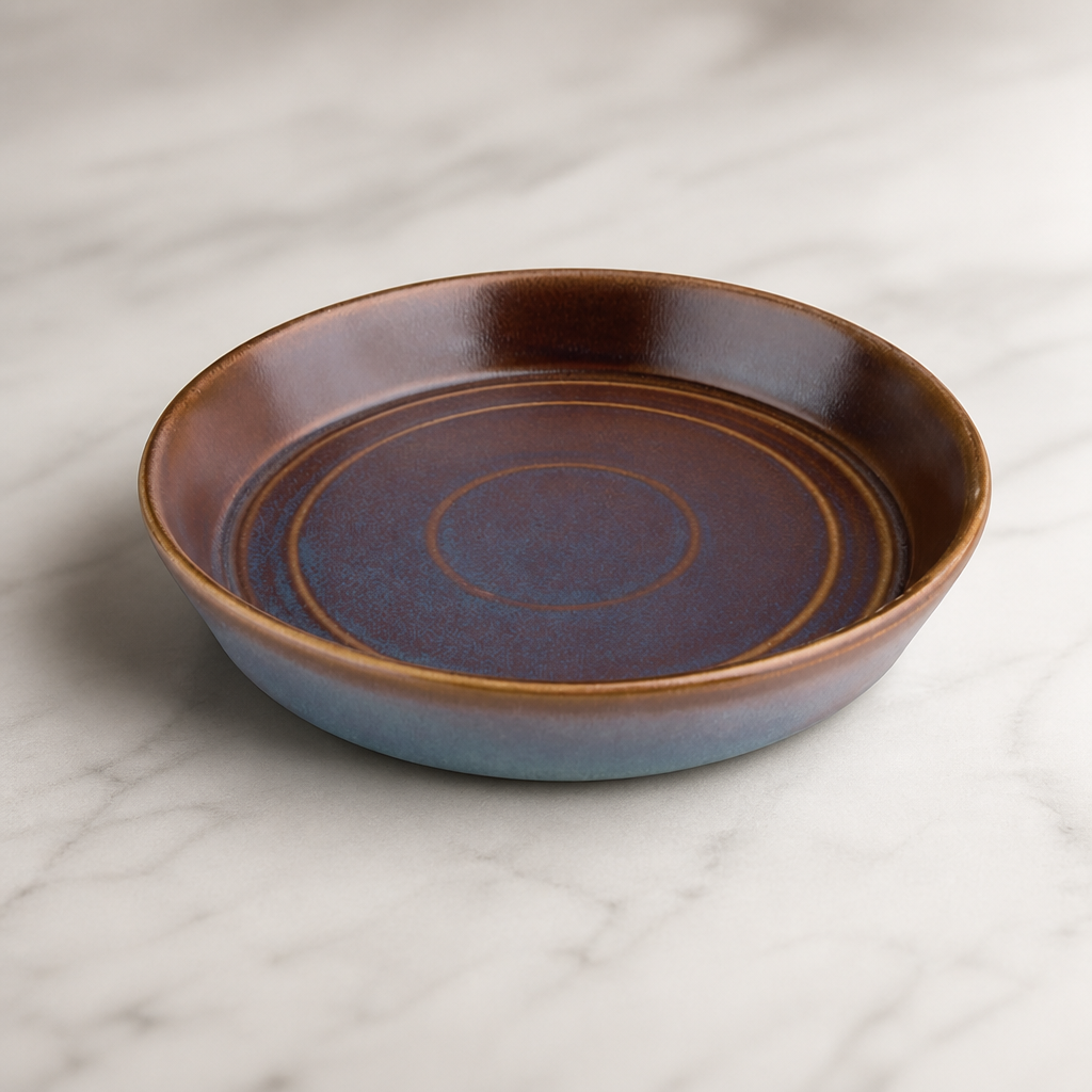 Flat Round Bowls Iridescent 220mm (4 Pack)