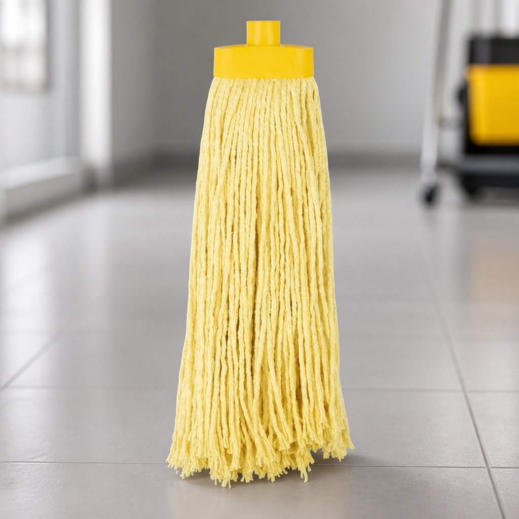 Commercial Kentucky Mop Head Yellow 450g for Cleaning Systems