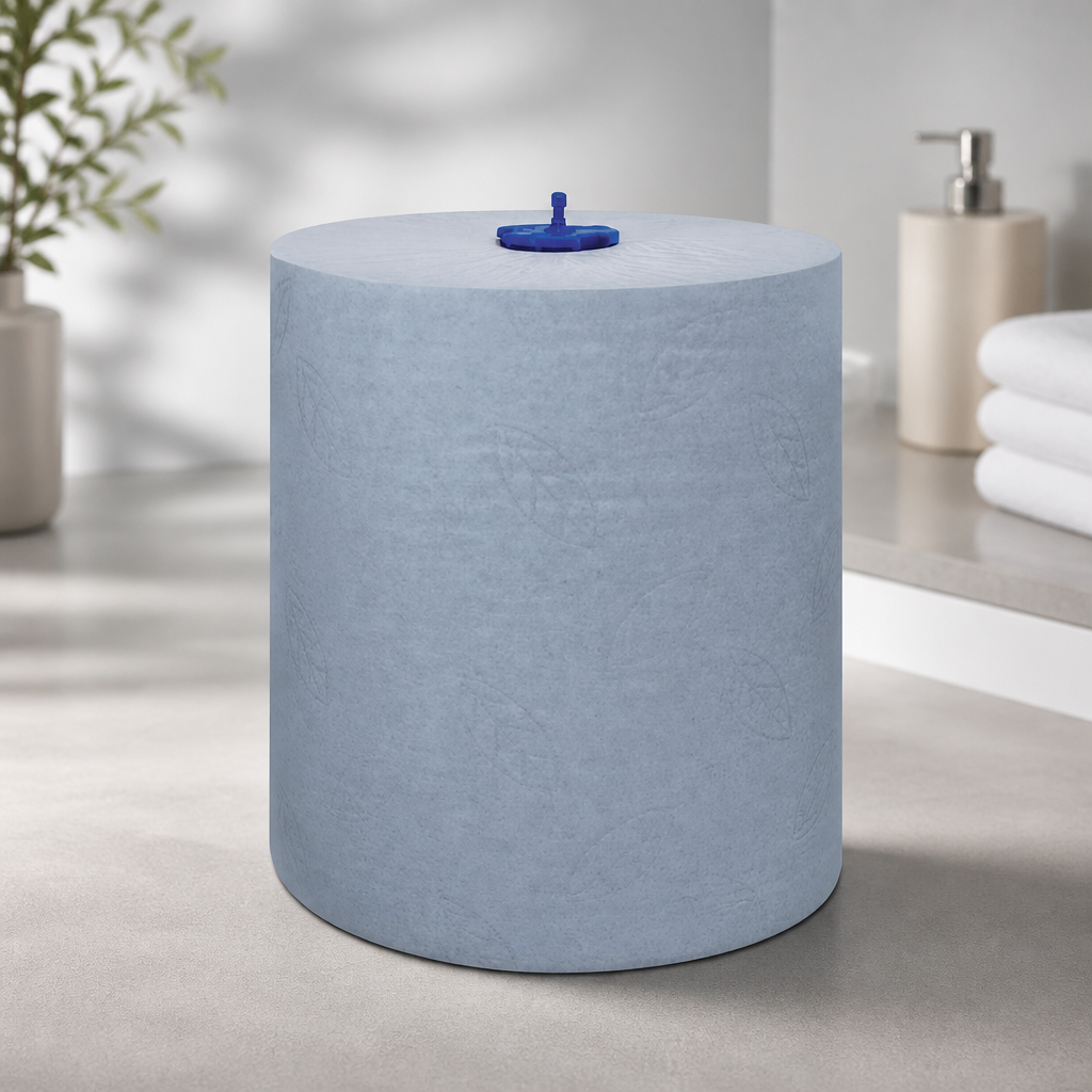 Commercial Blue Paper Hand Towels 6 Pack for Food Safety