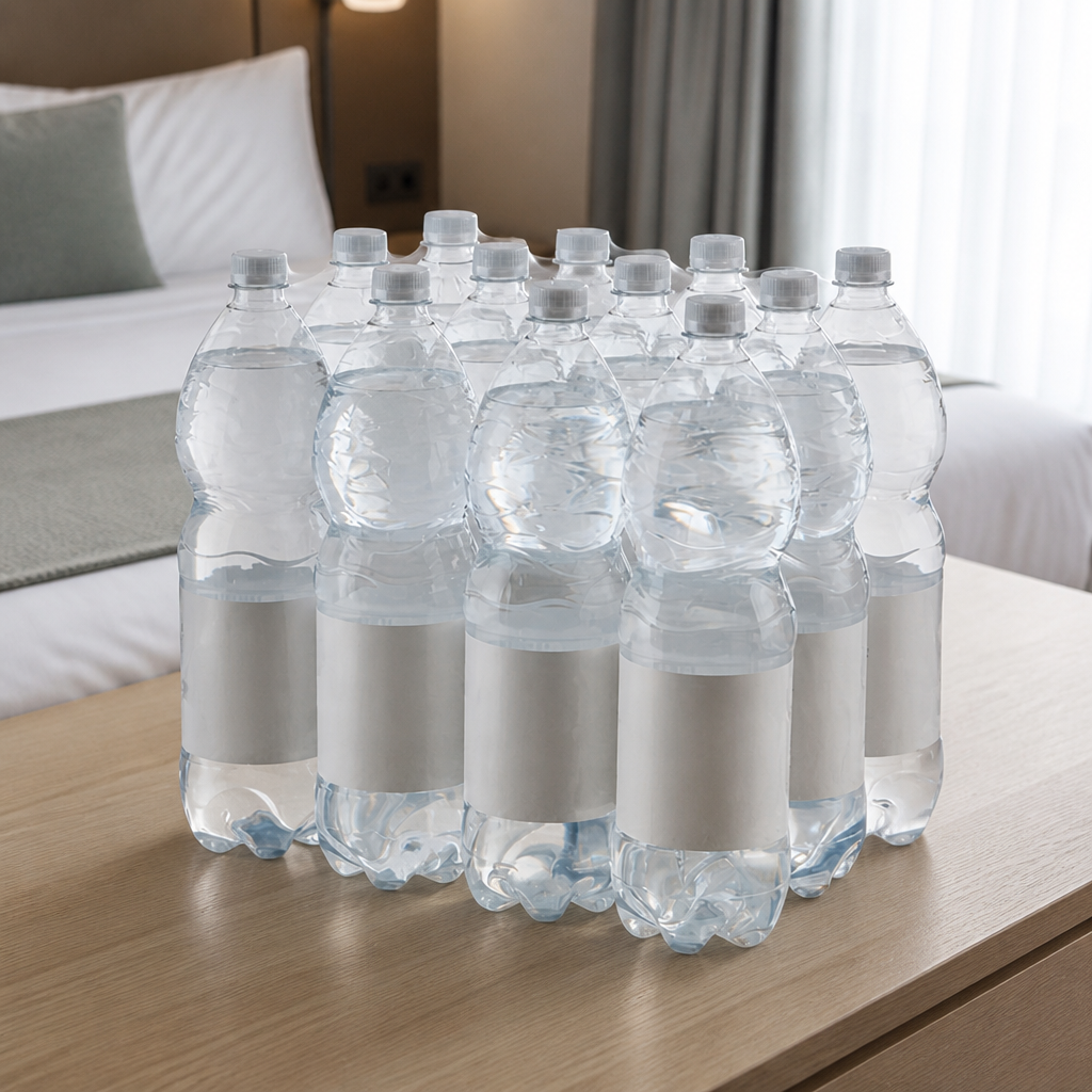 12 pack of 1.5Ltr commercial sparkling water bottles