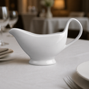 Commercial Gravy Boat 340ml Porcelain 6 Pack Stackable