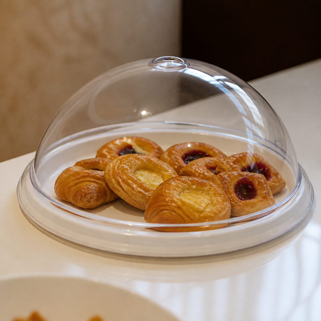 300mm Commercial Polycarbonate Domed Plate Cover Cloches
