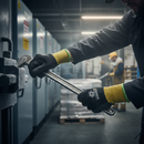 Premium Nitrile Thermal Gloves with Foam Grip for All-Round Work, Heat Resistance Up to 100°C, Black and Yellow Colors