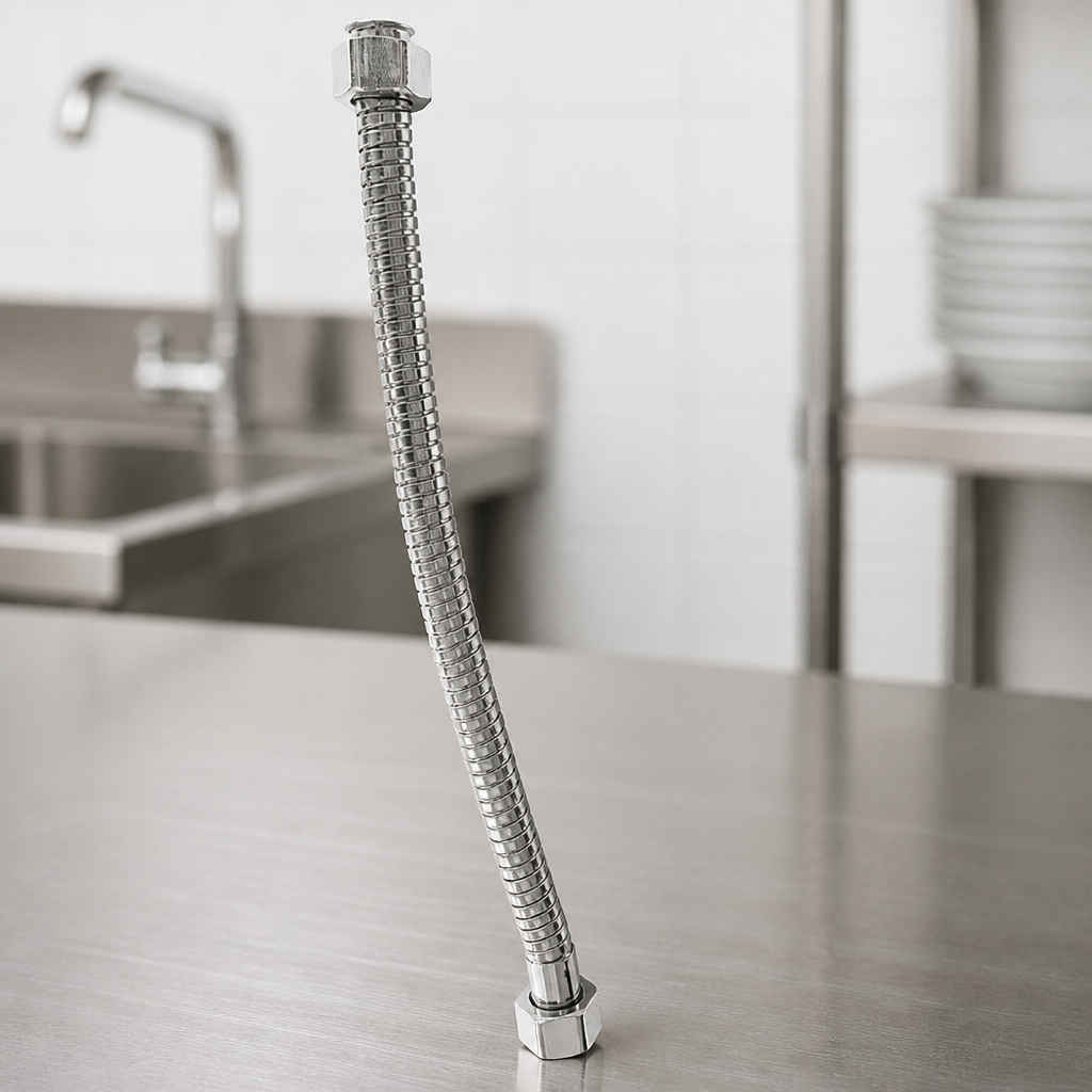 Commercial Waffle Maker Hosepipe Stainless Steel 260mm Length