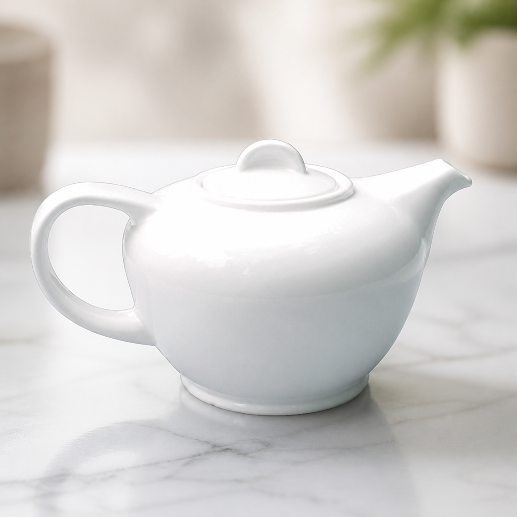 Commercial Teapot 426ml Fine China Dishwasher Safe 6 Pack