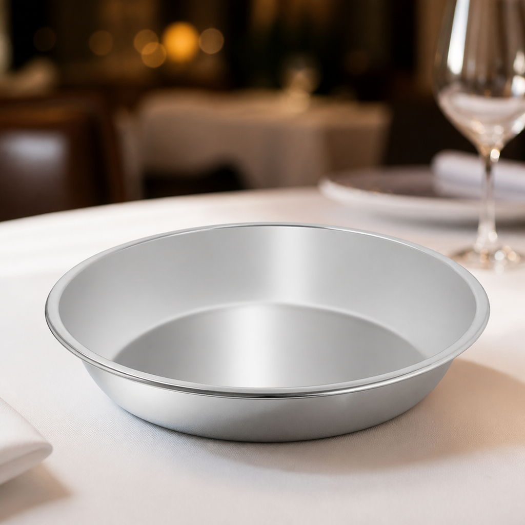 220mm stainless steel commercial seafood platter dish