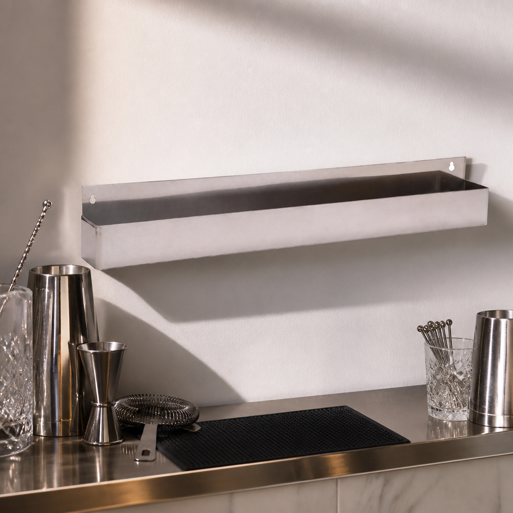 42" Commercial Stainless Steel Speed Rail for Bar Storage