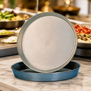 9 Inch Commercial Black Iron Pizza Pan for Deep Dish Pizzas
