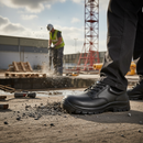 Premium Hardwearing Composite Safety Shoe with Shock Absorption and Anti-Fatigue Footbed, Sizes 3-16