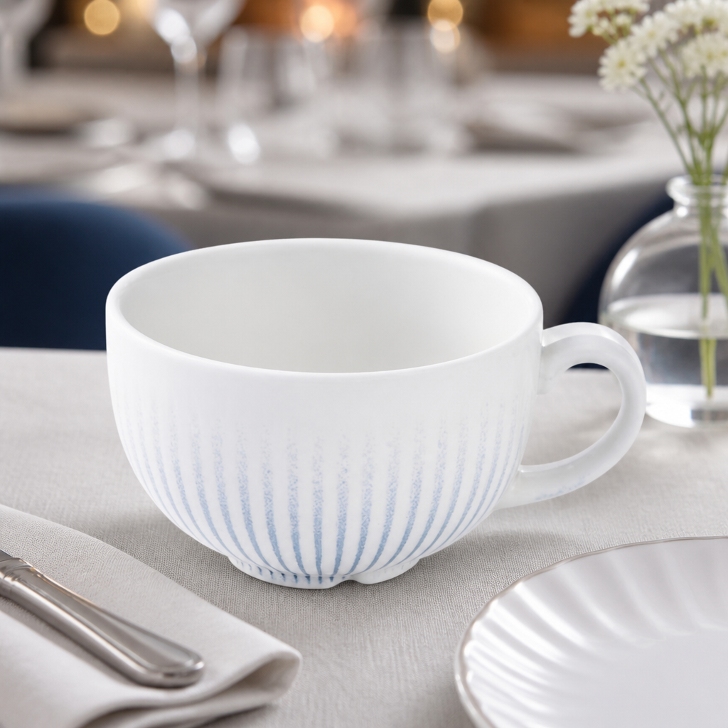 Commercial Ceramic Mugs 227ml Pack of 12 for Catering Use
